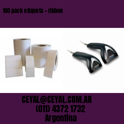 100 pack etiqueta   ribbon