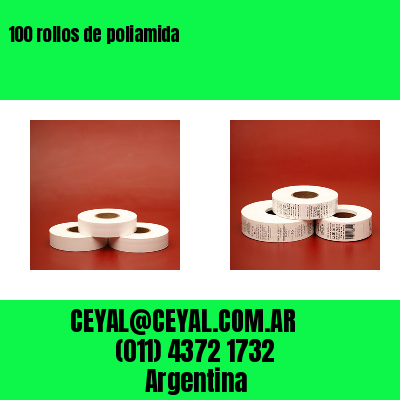 100 rollos de poliamida