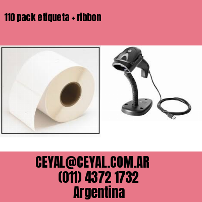 110 pack etiqueta   ribbon