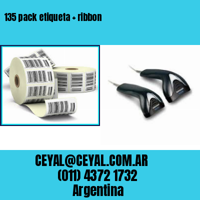 135 pack etiqueta   ribbon