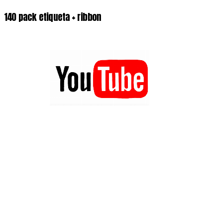 140 pack etiqueta   ribbon