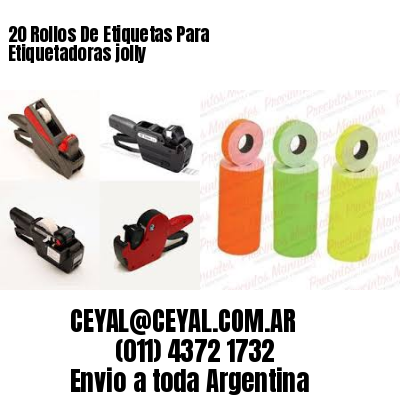 20 Rollos De Etiquetas Para Etiquetadoras jolly