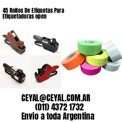 45 Rollos De Etiquetas Para Etiquetadoras open