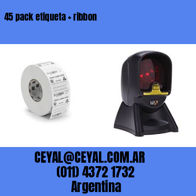 45 pack etiqueta   ribbon