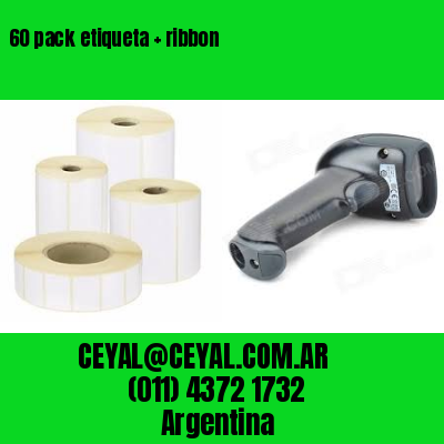 60 pack etiqueta   ribbon