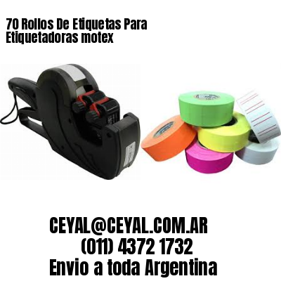 70 Rollos De Etiquetas Para Etiquetadoras motex