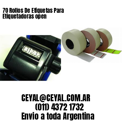70 Rollos De Etiquetas Para Etiquetadoras open