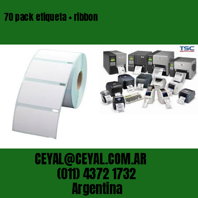 70 pack etiqueta   ribbon