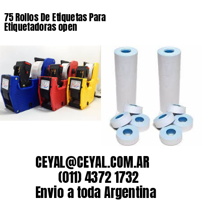 75 Rollos De Etiquetas Para Etiquetadoras open