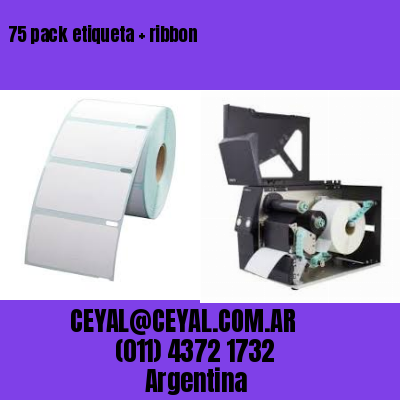 75 pack etiqueta   ribbon