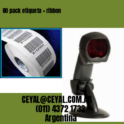 80 pack etiqueta   ribbon