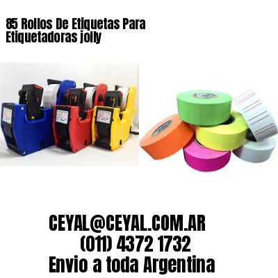 85 Rollos De Etiquetas Para Etiquetadoras jolly