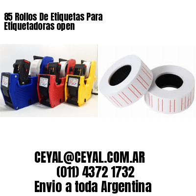 85 Rollos De Etiquetas Para Etiquetadoras open