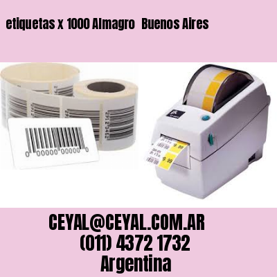 etiquetas x 1000 Almagro  Buenos Aires