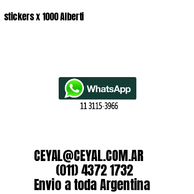 stickers x 1000 Alberti