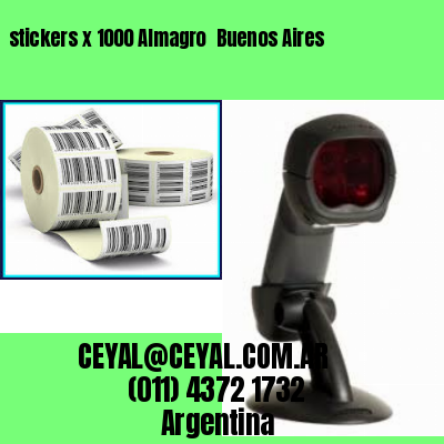 stickers x 1000 Almagro  Buenos Aires