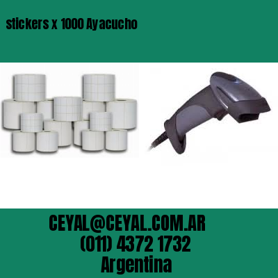 stickers x 1000 Ayacucho