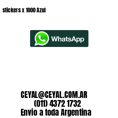 stickers x 1000 Azul