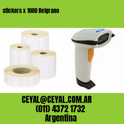 stickers x 1000 Belgrano