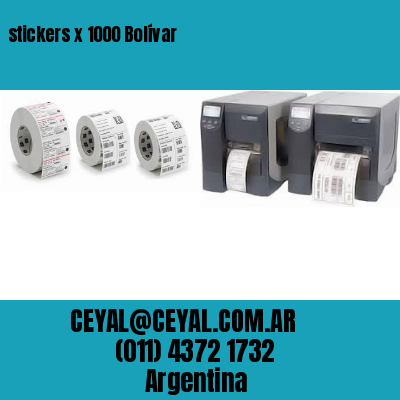 stickers x 1000 Bolívar