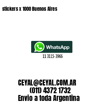 stickers x 1000 Buenos Aires