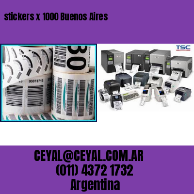 stickers x 1000 Buenos Aires