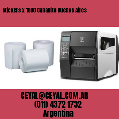 stickers x 1000 Caballito Buenos Aires