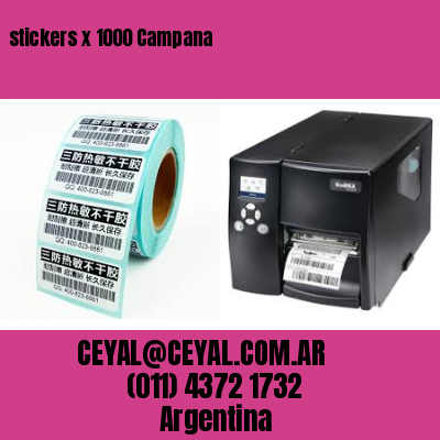 stickers x 1000 Campana