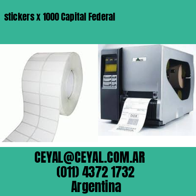 stickers x 1000 Capital Federal