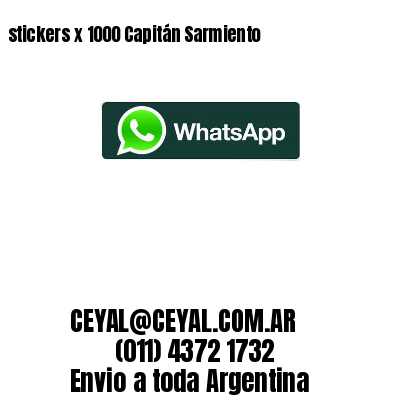 stickers x 1000 Capitán Sarmiento