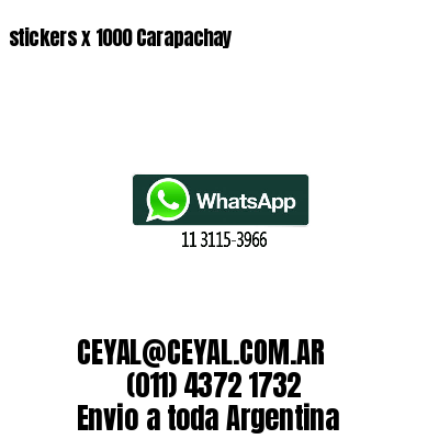 stickers x 1000 Carapachay