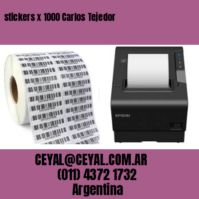 stickers x 1000 Carlos Tejedor