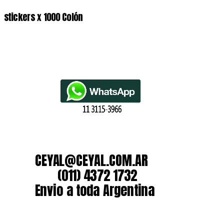 stickers x 1000 Colón