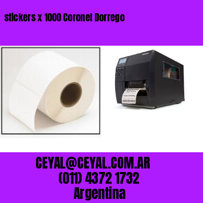 stickers x 1000 Coronel Dorrego