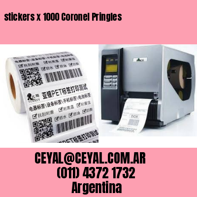 stickers x 1000 Coronel Pringles