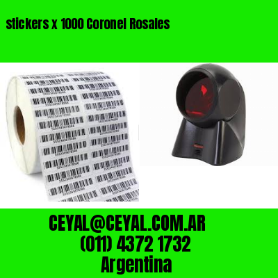 stickers x 1000 Coronel Rosales