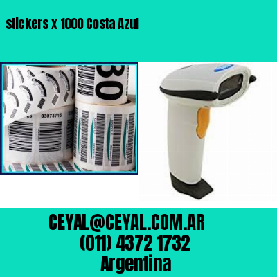 stickers x 1000 Costa Azul