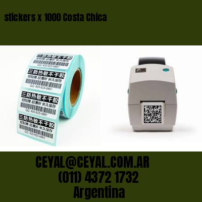 stickers x 1000 Costa Chica