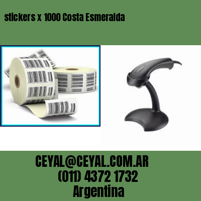 stickers x 1000 Costa Esmeralda