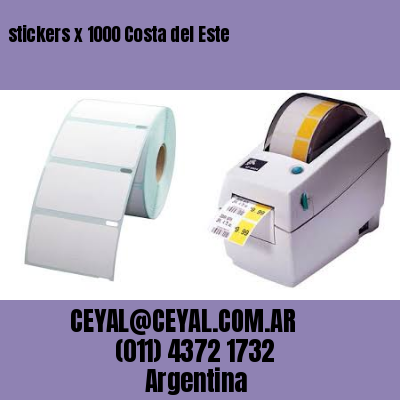 stickers x 1000 Costa del Este