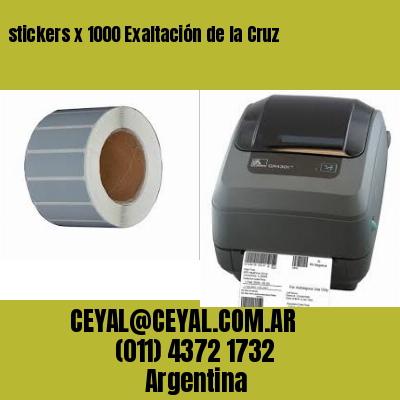 stickers x 1000 Exaltación de la Cruz