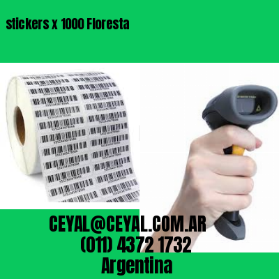 stickers x 1000 Floresta