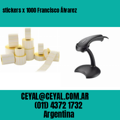 stickers x 1000 Francisco Álvarez