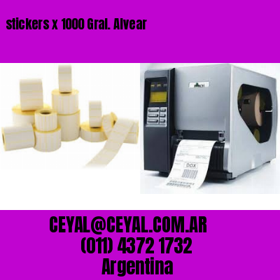 stickers x 1000 Gral. Alvear