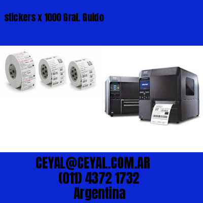 stickers x 1000 Gral. Guido