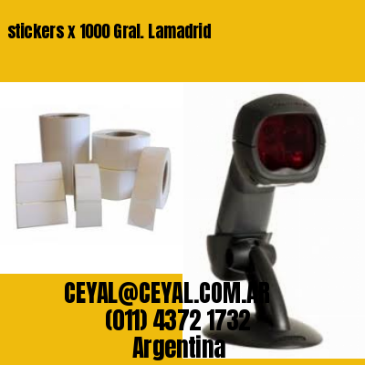 stickers x 1000 Gral. Lamadrid