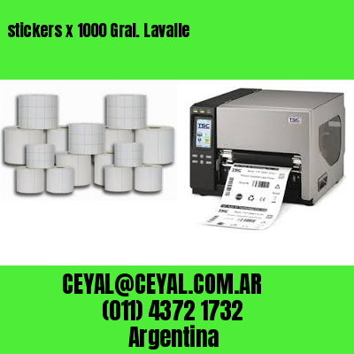 stickers x 1000 Gral. Lavalle