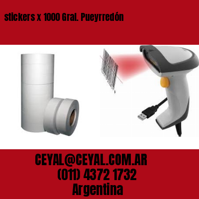 stickers x 1000 Gral. Pueyrredón