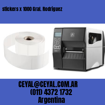 stickers x 1000 Gral. Rodríguez