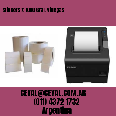 stickers x 1000 Gral. Villegas